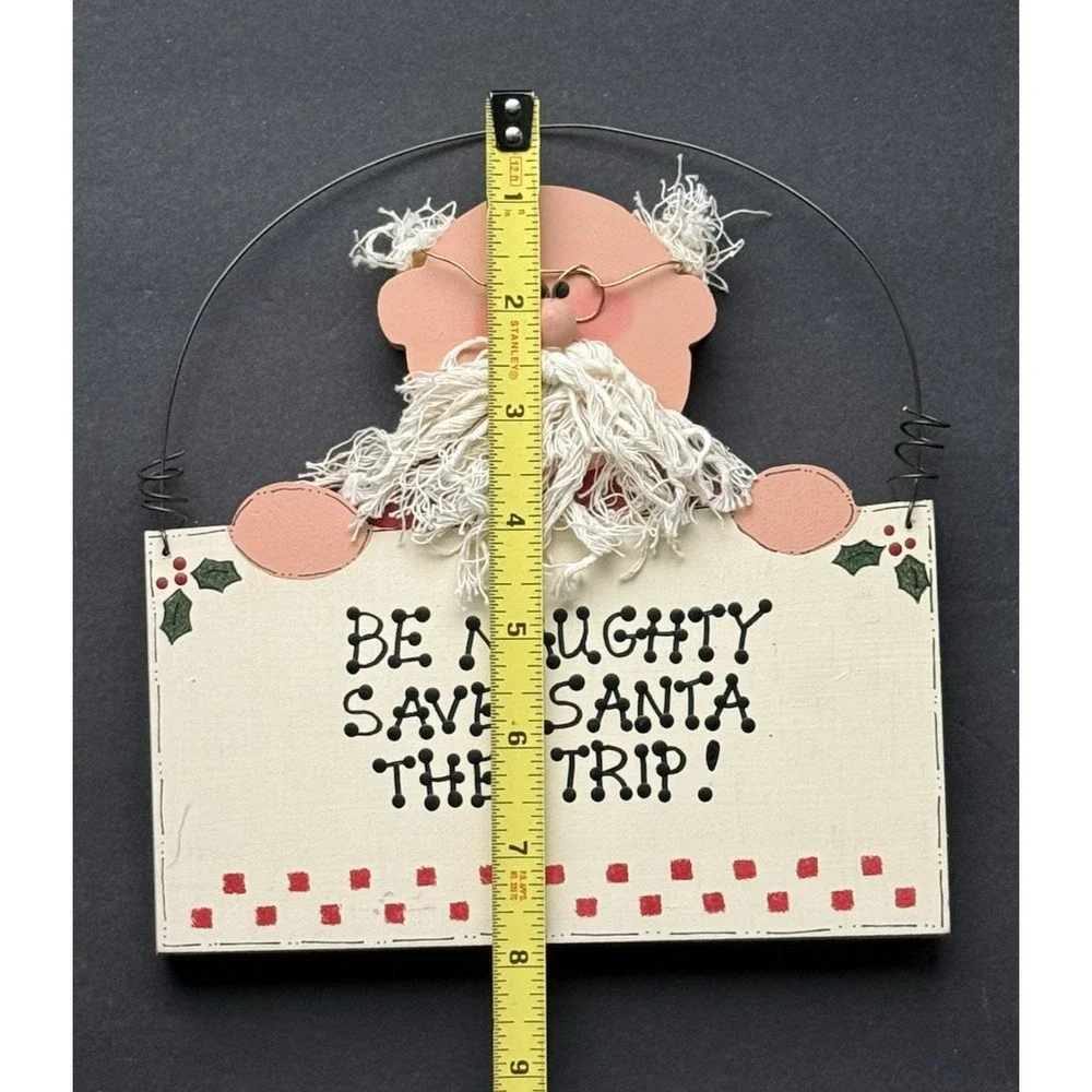 Handmade Hanging Wooden Christmas Sign 